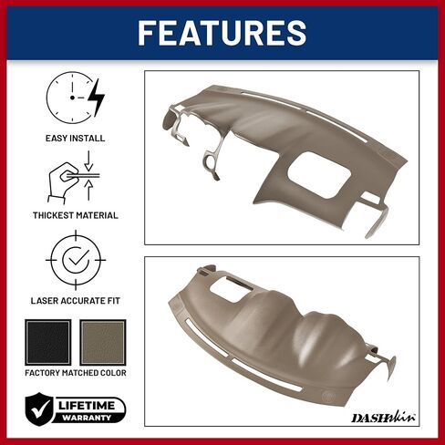 غطاء غلاف DASH مقولبة DASHSKIN متوافق مع 2004-2009 LEXUS RX 330 RX 350 RX 400H في ثقوب مكبر الصوت في خشب الصندل - يشمل أنابيب اثنين من المواد اللاصقة 4.7 أوقية - مصنوعة في الولايات المتحدة الأمريكية in Kuwait