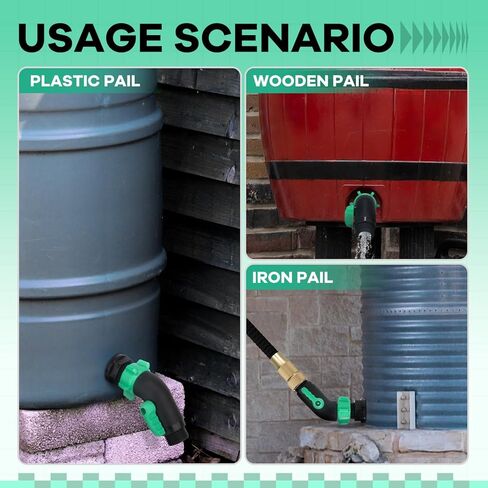 حنفية برميل المطر البلاستيكية مقاس 3/4 بوصة تركيب حاجز PVC مع صمام برميل المطر + محول خرطوم الحديقة 3/4 بوصة طقم حنفية برميل المطر مع محول تركيب الحاجز لخزانات المياه in Kuwait