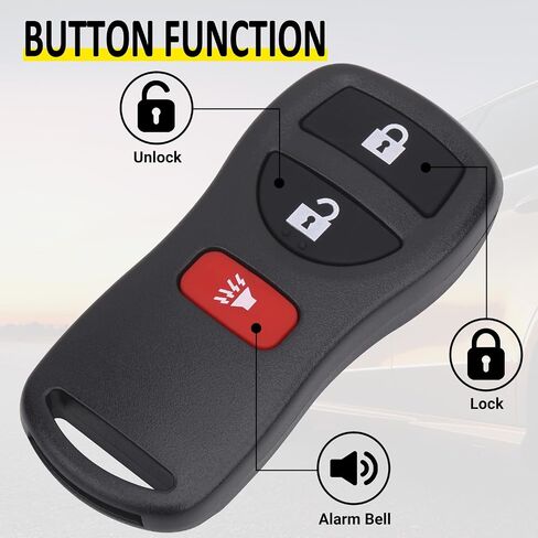 إدخال مفتاح بعيد المفتاح FOB متوافق مع Infiniti FX35 FX45 QX4 ، Armada Pathfinder Frontier Murano Titan Quest Xterra Sentra ، بديل لـ KBRASTU15 (حزمة 2) in Saudi Arabia