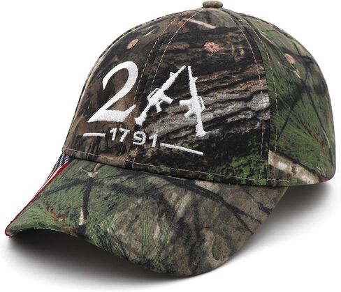 2A 1791 Hats Embroidery Adjustable American Flag Baseball Cap in Kuwait