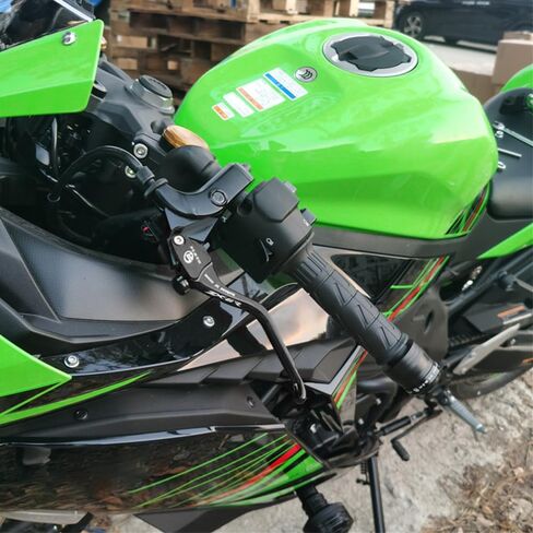 رافعة فرامل القابض للدراجات النارية CNC متوافقة مع Ninja ZX6R ZX-6R ZX636 ZX 6R 2019-2023 2024 2025 مقبض Brake Levers Brake Clutch Ravers (Red) in Saudi Arabia