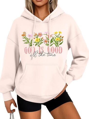 هوديس Dutut Christian for Women God جيد طوال الوقت الصوف الديني pullover البرية الزهور المسيحية من النوع الثقيل in Saudi Arabia