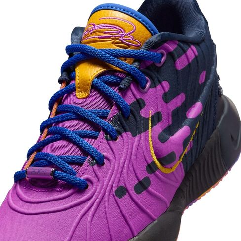 LeBron XXI SE Summerverse Big Kids 'Basking Shoes (FN5040-500 ، Hyper Violet/Obsidian/University Gold/Hyper Royal) الحجم 7 in Saudi Arabia