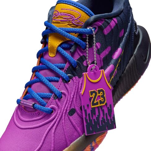 LeBron XXI SE Summerverse Big Kids 'Basking Shoes (FN5040-500 ، Hyper Violet/Obsidian/University Gold/Hyper Royal) الحجم 7 in Saudi Arabia