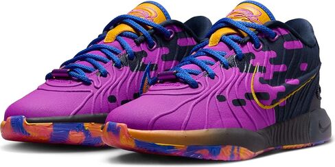 LeBron XXI SE Summerverse Big Kids 'Basking Shoes (FN5040-500 ، Hyper Violet/Obsidian/University Gold/Hyper Royal) الحجم 7 in Saudi Arabia