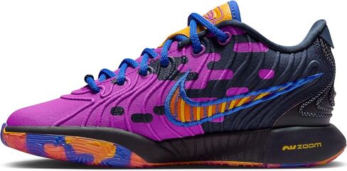 LeBron XXI SE Summerverse Big Kids 'Basking Shoes (FN5040-500 ، Hyper Violet/Obsidian/University Gold/Hyper Royal) الحجم 7 in Saudi Arabia