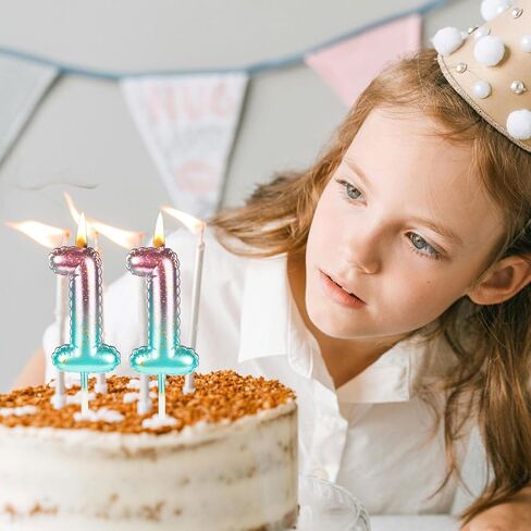 شمعة عيد ميلاد أرجوانية رقم 10 الأرجواني الأزرق العاشر كعكة الشمعة القبعات العليا للبنات أطفال السعادة زخارف الحفلات اللوازم in Saudi Arabia