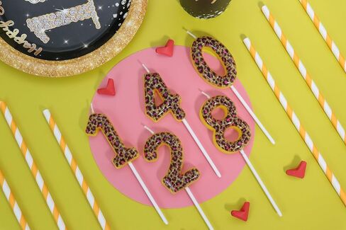 بطول الفهد رقم 21 شمعة عيد ميلاد ، فهد عيد ميلاد كعكة القبعات العليا الزخارف ، والحيوان طباعة زينة حفلة الطرف in Kuwait