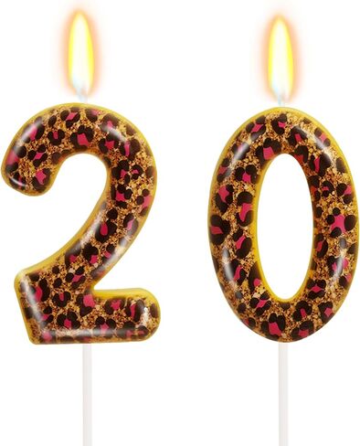 بطول الفهد رقم 21 شمعة عيد ميلاد ، فهد عيد ميلاد كعكة القبعات العليا الزخارف ، والحيوان طباعة زينة حفلة الطرف in Kuwait