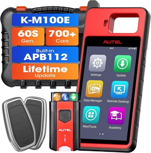 Autel Maxiim KM100 (E) Programmer 2025 ، مثل أداة البرمجة KM100/KM100X ، Lite من IM508S IM608 Pro 2 ، Auto Vin Scanner ، APB112 ، OBD Match على سيارة 99 ٪ ، FréeTime Update in Saudi Arabia
