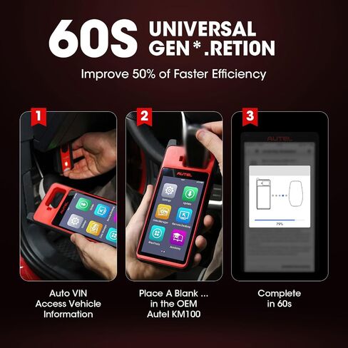 Autel Maxiim KM100 (E) Programmer 2025 ، مثل أداة البرمجة KM100/KM100X ، Lite من IM508S IM608 Pro 2 ، Auto Vin Scanner ، APB112 ، OBD Match على سيارة 99 ٪ ، FréeTime Update in Saudi Arabia