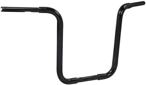 16" Rise 1-1/4" Ape Hanger Bar Handlebar fits for Harley-Davidson FLST, FXST, Sportster XL, including Throttle-by-wire models, and any Custom Application,Black in Saudi Arabia