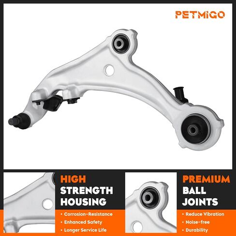 2 PCS Front Lower Raxger & Driver Arm مع مفصل الكرة لنيسان Murano 2009 2010 2011 2012 2013 2014 V6 3.5L التعليق KIT RK622157 RK622158 in Saudi Arabia