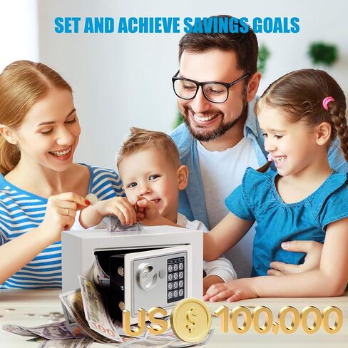 Piggy Bank Safe for Adult with Password, Large Metal Money Bank, Boy and Girl coin jar for Honeymoon Trips, Birthday Gifts, College Funds, Car Funds in Saudi Arabia