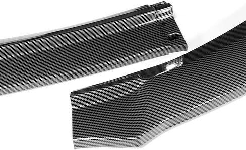 EPARTS ABS Plastic 3PCS GT-Style Front Bumper Lip Splitter Body Kit Trim Protection Compatible with 2014 2015 2016 Toyota Corolla S Model (Painted Carbon Style) in Saudi Arabia