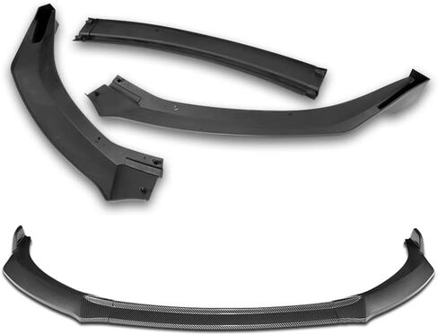 EPARTS ABS Plastic 3PCS GT-Style Front Bumper Lip Splitter Body Kit Trim Protection Compatible with 2014 2015 2016 Toyota Corolla S Model (Painted Carbon Style) in Saudi Arabia