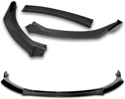 EPARTS ABS Plastic 3PCS GT-Style Front Bumper Lip Splitter Body Kit Trim Protection Compatible with 2014 2015 2016 Toyota Corolla S Model (Painted Carbon Style) in Saudi Arabia