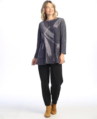 Jess & Jane Women's Mineral Washed Cotton French Terry Top - M121 in Saudi Arabia