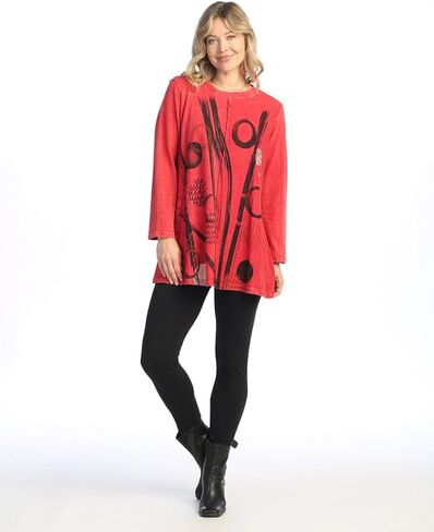 Jess & Jane Women's Mineral Washed Cotton French Terry Top - M121 in Saudi Arabia