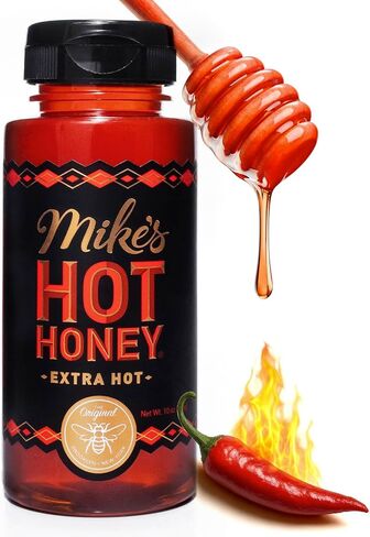 عسل Mike الساخن ، الأصلي والمزيد من العلامة التجارية لأمريكا العسل الساخن ، العسل الحار المملوء بالفلفل الحار ، خالي من الغلوتين ، وفيروس باليو ، حلو ، مثالي لمحبي الصلصة الساخنة (زجاجة 10 أوقية ، 2 عبوة) in Saudi Arabia