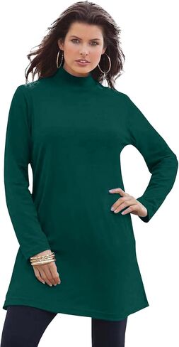 ROAMAN's Women's Plus Size Ultimate Mockneck Tunic in Saudi Arabia