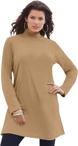 ROAMAN's Women's Plus Size Ultimate Mockneck Tunic in Kuwait