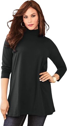 ROAMAN's Women's Plus Size Ultimate Mockneck Tunic in Kuwait