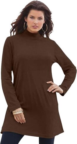 ROAMAN's Women's Plus Size Ultimate Mockneck Tunic in Kuwait