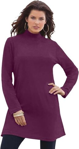 ROAMAN's Women's Plus Size Ultimate Mockneck Tunic in Kuwait