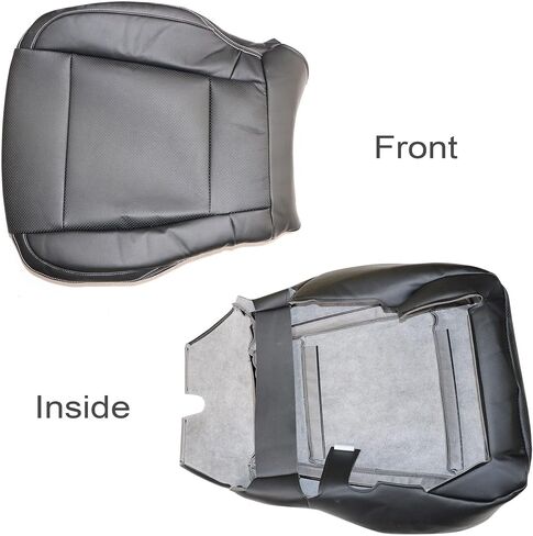GXARTS Front Right Passenger Side Bottom Replacement Leather Seat Cover Black #HB or EB Compatible with Ford F150 Lariat 2015 2016 2017 in Saudi Arabia