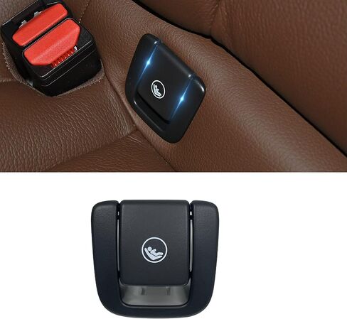 Child Seat Anchor Cover ISOFIX Cap for Volvo V60 V90 XC40 XC60 S60 S90 Rear Seat Hook Buckle Restraint 31685074 31685072 (Black, 1pcs Cover only) in Kuwait