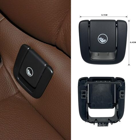 Child Seat Anchor Cover ISOFIX Cap for Volvo V60 V90 XC40 XC60 S60 S90 Rear Seat Hook Buckle Restraint 31685074 31685072 (Black, 1pcs Cover only) in Kuwait