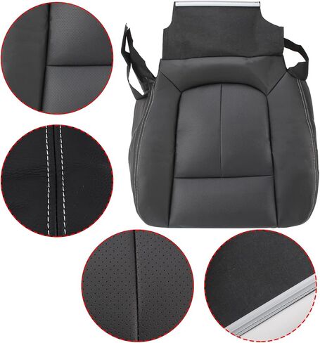 Carbhub Leather Seat Cover Black for Ford F150 Lariat 2000 2011 2012 2013 2014 Leather Seat Cover Black in Saudi Arabia