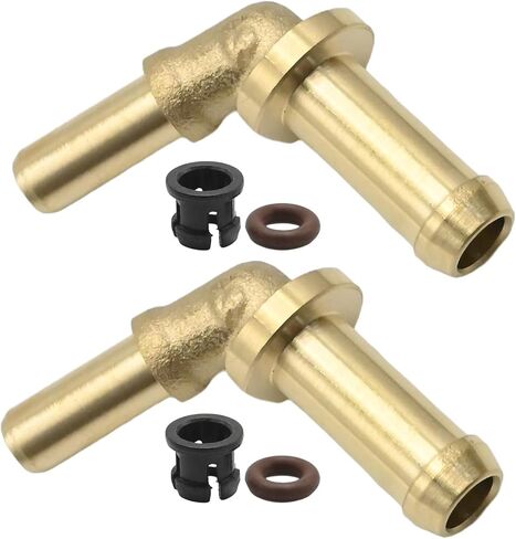 2 Pack LR049990 ترموستات موصل أنبوب مخرج المياه ، استبدال لاند روفر روفر سبورت فيلار ديسكفري 4 ، يحل محل C2Z28467 LR045237 LR049989 in Saudi Arabia