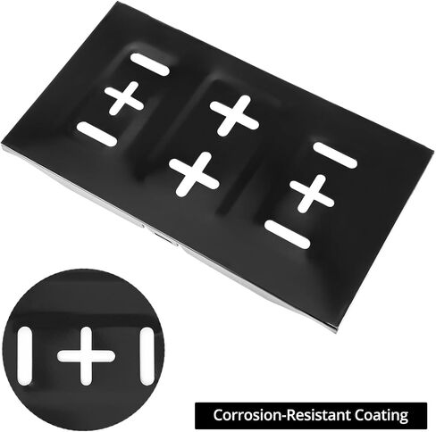 QWORK Battery Hold Down Tray Kit – Universal Corrosion-Resistant Steel Car Battery Tray for Cars, Trucks, SUVs, (23cm Bolt with 34cm Battery Tray) in Saudi Arabia