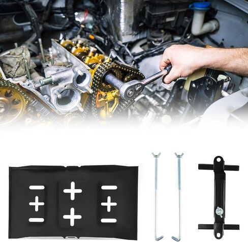 QWORK Battery Hold Down Tray Kit – Universal Corrosion-Resistant Steel Car Battery Tray for Cars, Trucks, SUVs, (23cm Bolt with 34cm Battery Tray) in Saudi Arabia