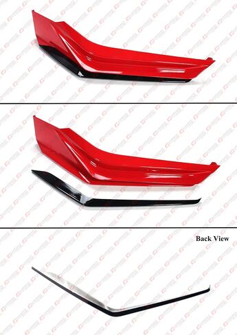 MC Style JDM 5pc رسمت Rally Rally Black Bumper Plitter Flitter Tplitter Tembate For 2022-2024 Honda Civic All Models in Saudi Arabia