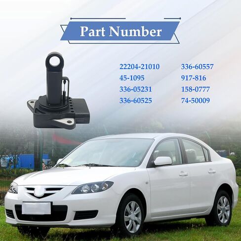 22204-21010 مستشعر تدفق الهواء الشامل ، متوافق مع Mazida ، T0Y0TA ، Avalon ، LexVS ، 4Runner ، Tundra ، Tacoma ، ES300 ، RX300،3 Sport ، MX-5 ، RX-8 وما إلى ذلك ، يحل محل OE# 197-6020 ، 74-50009 ، 917-817 (1 PCS) in Saudi Arabia