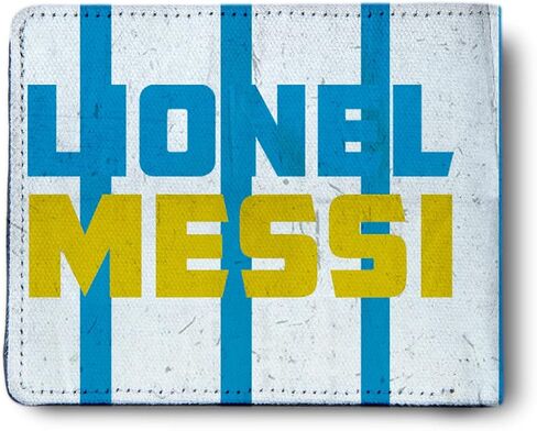 Lionel Messi Artwork Printed Pu Leather Wallet for Men's/Boy's, Lionel Messi Jersey, Casual in Saudi Arabia