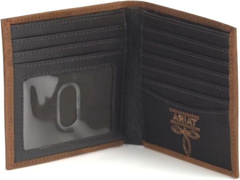 ARIAT BIFOLD BRINDLE CALF HAIR Wallet ، Brown in Saudi Arabia