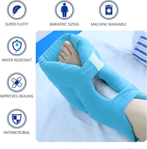 Heel Protector Cushion Heel Protectors for Pressure Sores in Bed and Heel Protectors for Bed Sores, Heel Cushions for Heel Pain Relief, Foot Heel Pillows for Bedridden Patients in Saudi Arabia