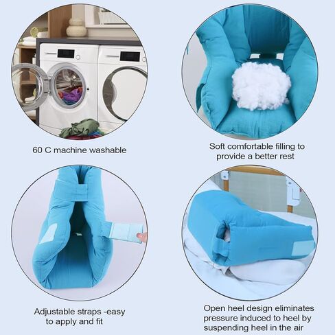 Heel Protector Cushion Heel Protectors for Pressure Sores in Bed and Heel Protectors for Bed Sores, Heel Cushions for Heel Pain Relief, Foot Heel Pillows for Bedridden Patients in Saudi Arabia
