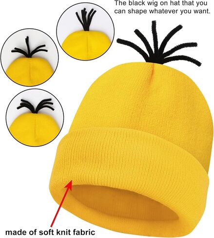 3 Pcs,5Pcs Halloween Costume Accessories Adult, Goggles/Beanie/Gloves, Halloween Cosplay Party Set in Kuwait