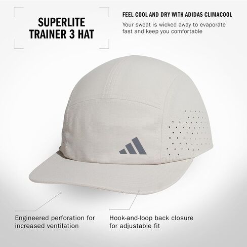 Adidas Men Superlite Trainer 3 Performance Related Fit Fit Fit Admable Running and Training Hat ، Wonder Alumina Gray/Onix Gray in Saudi Arabia