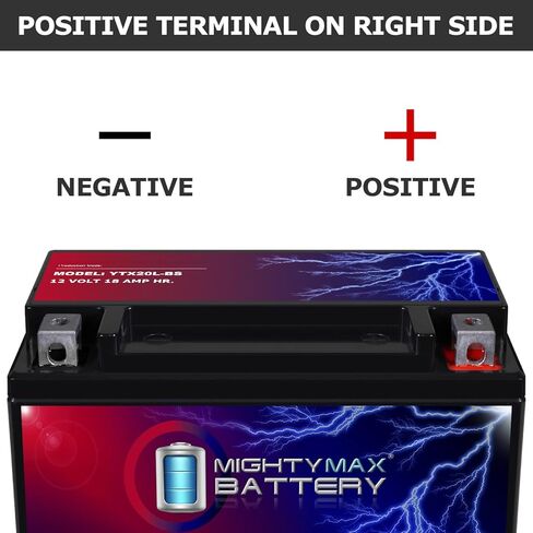 Mighty Max Battery YTX20L-BS بطارية لـ Kawasaki 750 JS750 SXI ، SXI Pro 95-02 in Saudi Arabia