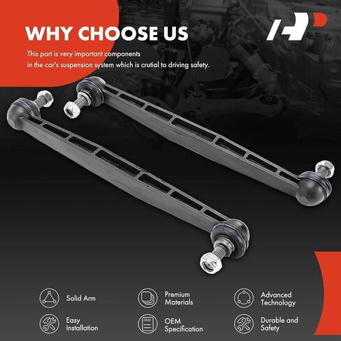 A-Premium 2 X Bront Sway Bar Links Bar Bar Bar ، متوافقة مع Saturn Astra 2008-2009 in Saudi Arabia