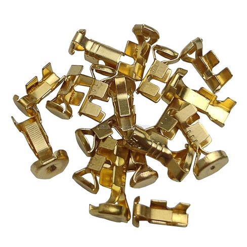 50 PCS Automotive Brass Wiring Harness Connector Crimp Terminal Fuse Holder Button Contact DJ9007A 5x20mm 6X30mm (Color : 5X20mm, Size : 50 Pcs) in Kuwait