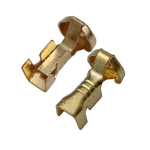 50 PCS Automotive Brass Wiring Harness Connector Crimp Terminal Fuse Holder Button Contact DJ9007A 5x20mm 6X30mm (Color : 5X20mm, Size : 50 Pcs) in Kuwait