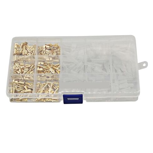 270 Pieces 2.8/4.8/6.3 mm Insulated Wire Connector kit Wire Terminal Crimp Spade Female Socket Connector Assortment kit (Color : Golden) in Kuwait