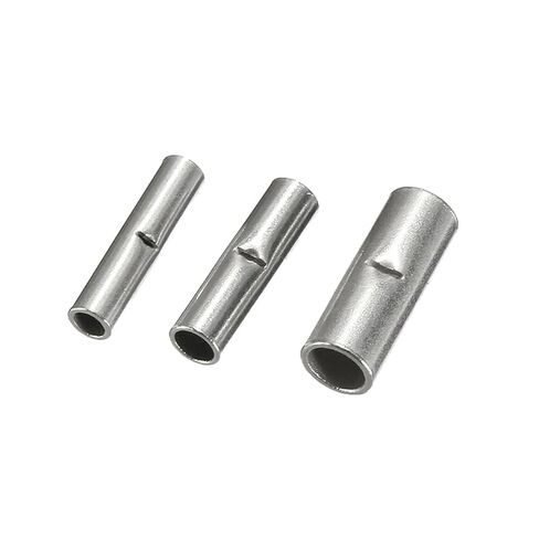 10 Pcs Non-Insulated Butt Wire Connector Ferrule Cable Terminal Copper Bare Tinned Crimp Terminal 0.2-35mm2 26-2AWG (Color : 1.5-2.5 mm2, Size : 10pcs) in Kuwait